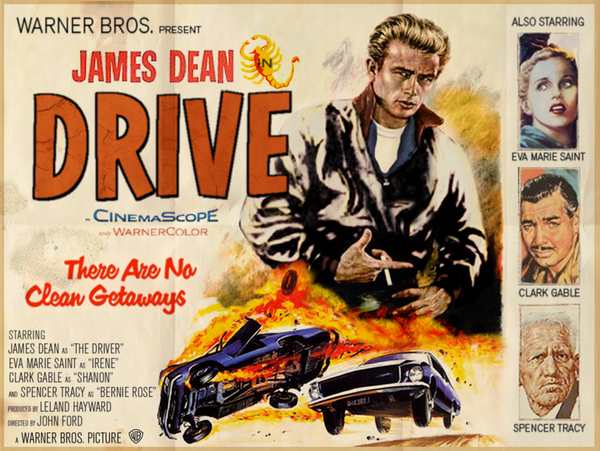 Poster retro de "Drive"